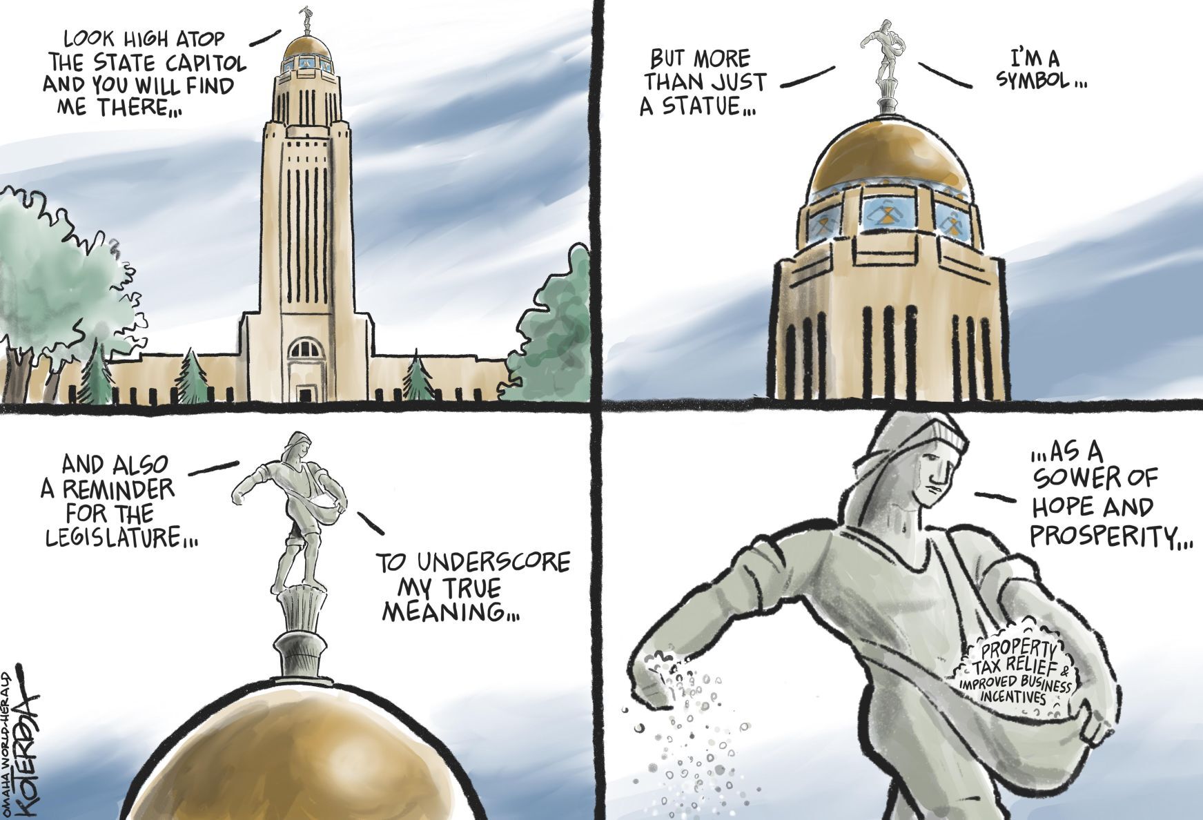 Jeff Koterba's latest cartoon: Respect this symbol